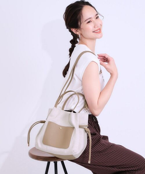 SHOO・LA・RUE / シューラルー トートバッグ | 【2WAY】素材コンビトートバッグ | 詳細5