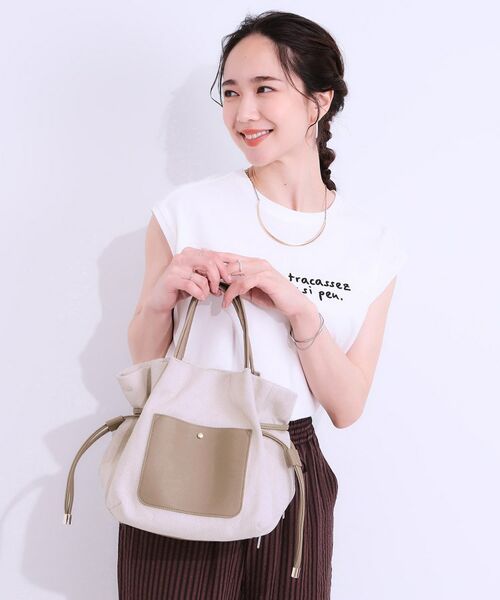 SHOO・LA・RUE / シューラルー トートバッグ | 【2WAY】素材コンビトートバッグ | 詳細6