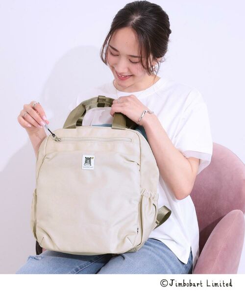 SHOO・LA・RUE / シューラルー リュック・バックパック | 【Jimbobart×シューラルー】リュック【コラボ】(ライトベージュ(051))