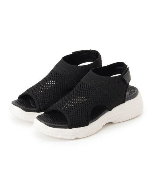 SHOO・LA・RUE / シューラルー サンダル | ニットスニーカーサンダル | 詳細1