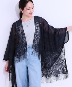 yuma　ELLIE ポンチョコート ブラック STAFF STYLING｜THE SHOP YOHJI YAMAMOTO