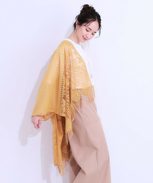 SHOO・LA・RUE / シューラルー ポンチョ | 花柄レースポンチョ | 詳細10