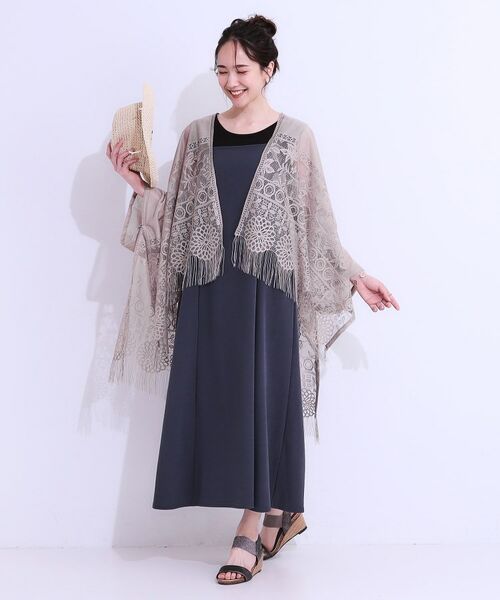 SHOO・LA・RUE / シューラルー ポンチョ | 花柄レースポンチョ | 詳細19