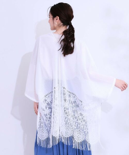 SHOO・LA・RUE / シューラルー ポンチョ | 花柄レースポンチョ | 詳細2