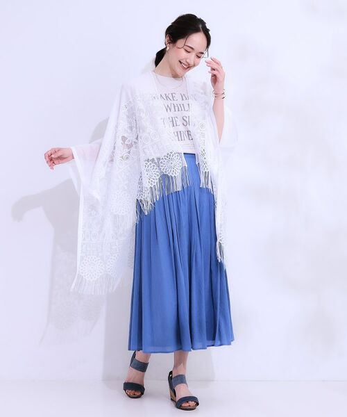 SHOO・LA・RUE / シューラルー ポンチョ | 花柄レースポンチョ | 詳細3