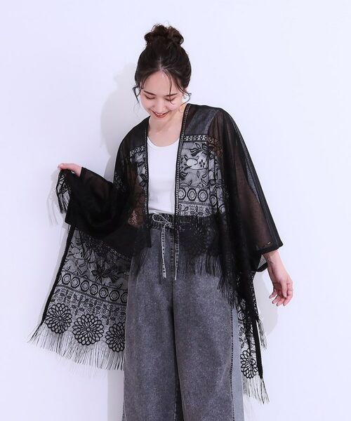 SHOO・LA・RUE / シューラルー ポンチョ | 花柄レースポンチョ | 詳細6