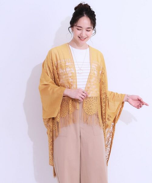 SHOO・LA・RUE / シューラルー ポンチョ | 花柄レースポンチョ | 詳細9