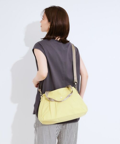 SHOO・LA・RUE / シューラルー トートバッグ | 【撥水】ポケットタック2WAYトートバッグ(イエロー(032))