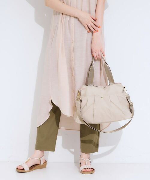 SHOO・LA・RUE / シューラルー トートバッグ | 【撥水】ポケットタック2WAYトートバッグ(ベージュ(052))
