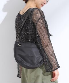 SHOO・LA・RUE / シューラルー ショルダーバッグ | 【撥水】フロントポケットハーフムーンショルダーバッグ