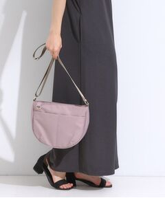 SHOO・LA・RUE / シューラルー ショルダーバッグ | 【撥水】フロントポケットハーフムーンショルダーバッグ