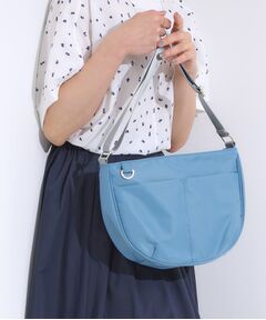 SHOO・LA・RUE / シューラルー ショルダーバッグ | 【撥水】フロントポケットハーフムーンショルダーバッグ