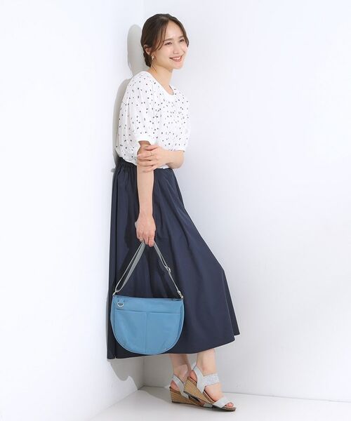 SHOO・LA・RUE / シューラルー ショルダーバッグ | 【撥水】フロントポケットハーフムーンショルダーバッグ | 詳細10