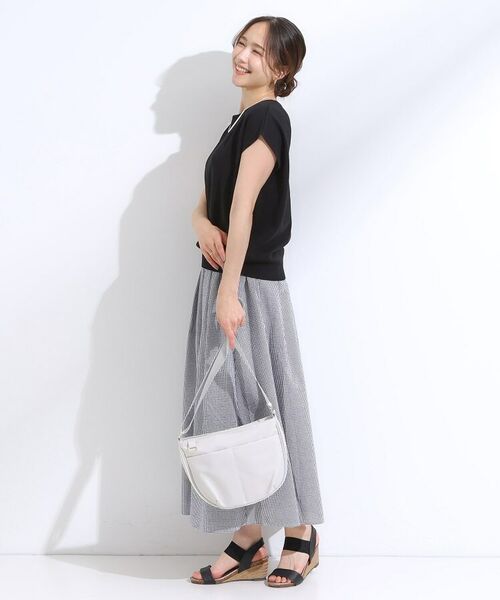 SHOO・LA・RUE / シューラルー ショルダーバッグ | 【撥水】フロントポケットハーフムーンショルダーバッグ | 詳細2