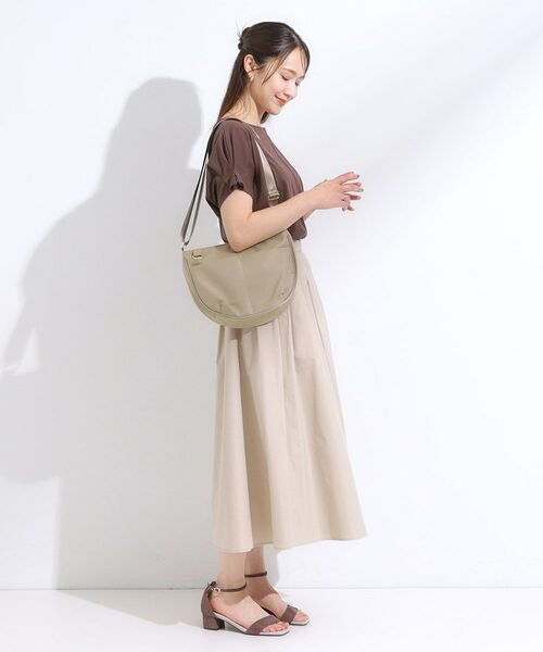 SHOO・LA・RUE / シューラルー ショルダーバッグ | 【撥水】フロントポケットハーフムーンショルダーバッグ | 詳細8