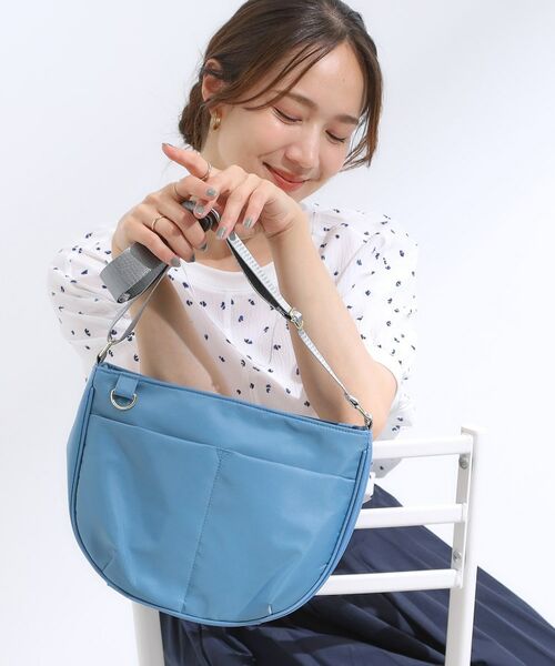SHOO・LA・RUE / シューラルー ショルダーバッグ | 【撥水】フロントポケットハーフムーンショルダーバッグ | 詳細9