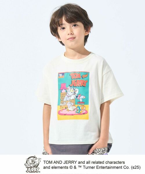 SHOO・LA・RUE / シューラルー Tシャツ | 【TOM and JERRY】 ひんやり裾レイヤードTシャツ(オフホワイト(003))