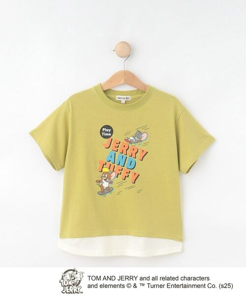 SHOO・LA・RUE / シューラルー Tシャツ | 【TOM and JERRY】 ひんやり裾レイヤードTシャツ(イエロー(031))