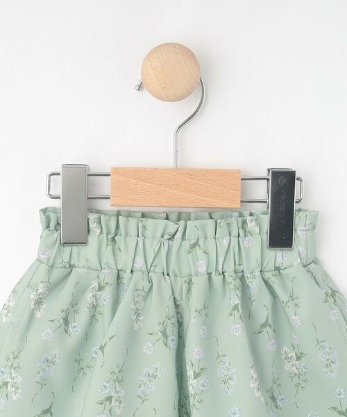 SHOO・LA・RUE / シューラルー ショート・ハーフ・半端丈パンツ | 【100-150cm/撥水】上品なボタニカル柄 ハートポケットショートパンツ | 詳細3