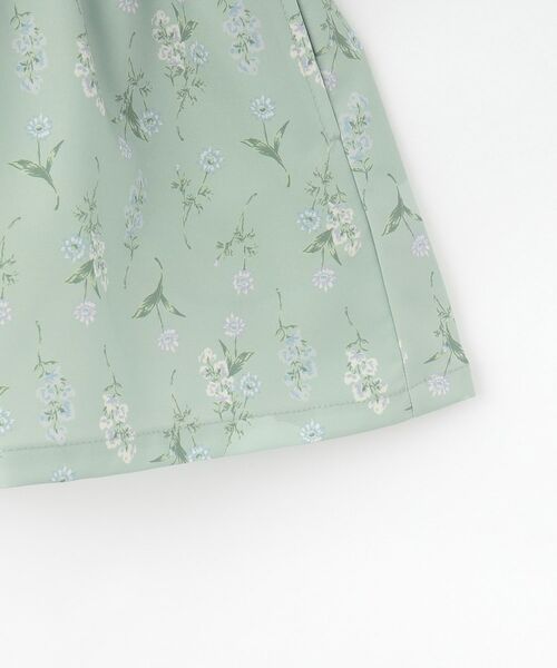 SHOO・LA・RUE / シューラルー ショート・ハーフ・半端丈パンツ | 【100-150cm/撥水】上品なボタニカル柄 ハートポケットショートパンツ | 詳細4