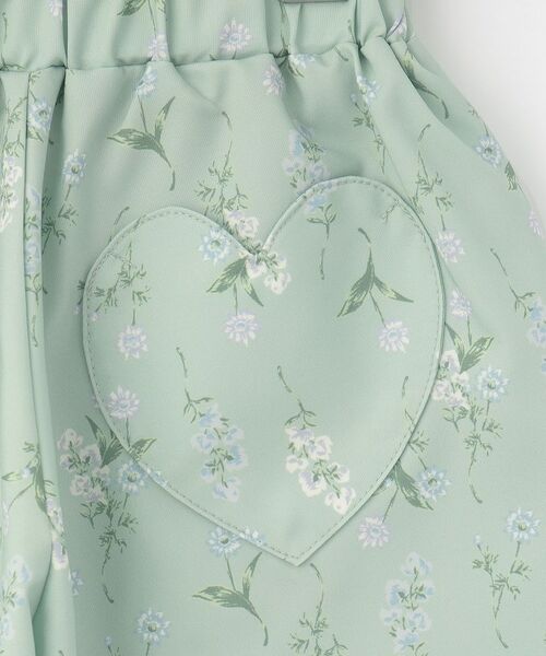 SHOO・LA・RUE / シューラルー ショート・ハーフ・半端丈パンツ | 【100-150cm/撥水】上品なボタニカル柄 ハートポケットショートパンツ | 詳細5