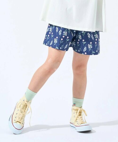 SHOO・LA・RUE / シューラルー ショート・ハーフ・半端丈パンツ | 【100-150cm/撥水】上品なボタニカル柄 ハートポケットショートパンツ | 詳細8