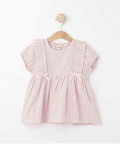 SHOO・LA・RUE / シューラルー シャツ・ブラウス | 【100-120cm】コットンフリルブラウス