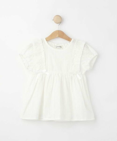 SHOO・LA・RUE / シューラルー シャツ・ブラウス | 【100-120cm】コットンフリルブラウス | 詳細1