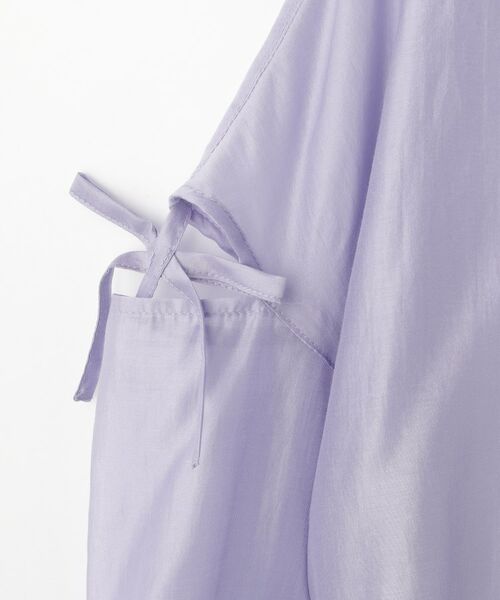 SHOO・LA・RUE / シューラルー シャツ・ブラウス | 【130-150cm】程よい肌見せが叶う クロップドシアーシャツ | 詳細4