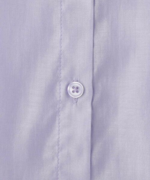 SHOO・LA・RUE / シューラルー シャツ・ブラウス | 【130-150cm】程よい肌見せが叶う クロップドシアーシャツ | 詳細7