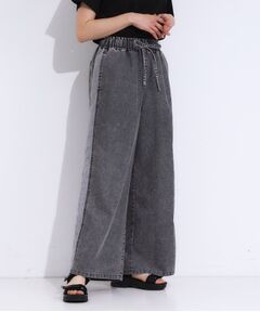 SHOO・LA・RUE / シューラルー デニムパンツ | 【S-LL】サイドラインがアクセント イージーデニムパンツ