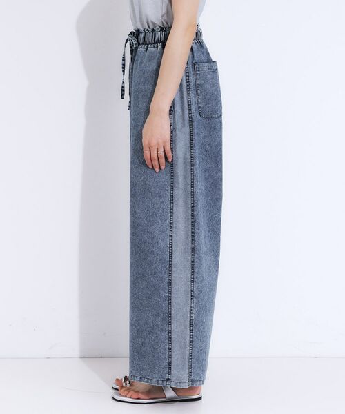 SHOO・LA・RUE / シューラルー デニムパンツ | 【S-LL】サイドラインがアクセント イージーデニムパンツ | 詳細10