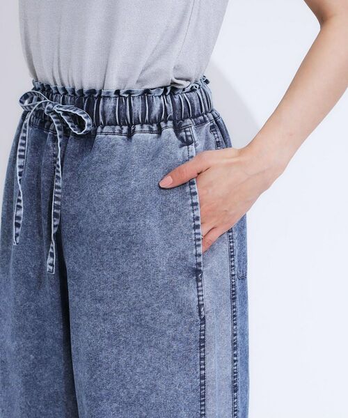 SHOO・LA・RUE / シューラルー デニムパンツ | 【S-LL】サイドラインがアクセント イージーデニムパンツ | 詳細14
