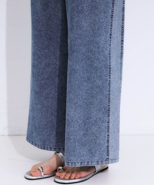 SHOO・LA・RUE / シューラルー デニムパンツ | 【S-LL】サイドラインがアクセント イージーデニムパンツ | 詳細16