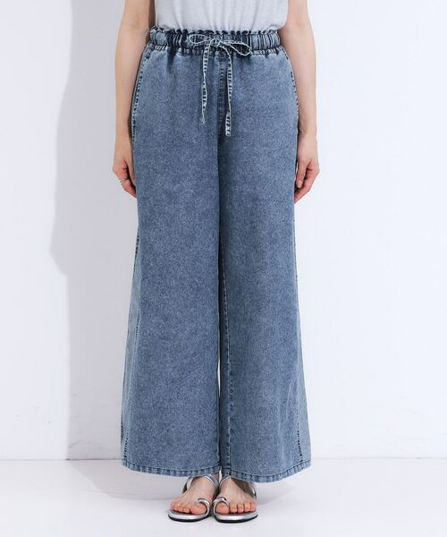 SHOO・LA・RUE / シューラルー デニムパンツ | 【S-LL】サイドラインがアクセント イージーデニムパンツ | 詳細9