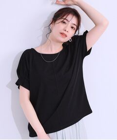 SHOO・LA・RUE / シューラルー Tシャツ | 【S-LL/ひんやり/UV/プチプラ】お袖タックで好印象 デザインTシャツ