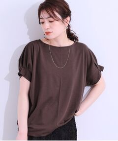 SHOO・LA・RUE / シューラルー Tシャツ | 【S-LL/ひんやり/UV/プチプラ】お袖タックで好印象 デザインTシャツ