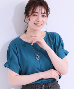 SHOO・LA・RUE / シューラルー Tシャツ | 【S-LL/ひんやり/UV/プチプラ】お袖タックで好印象 デザインTシャツ