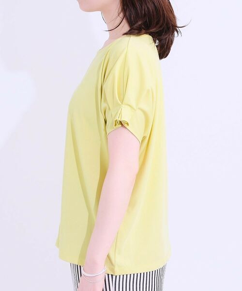 SHOO・LA・RUE / シューラルー Tシャツ | 【S-LL/ひんやり/UV/プチプラ】お袖タックで好印象 デザインTシャツ | 詳細21