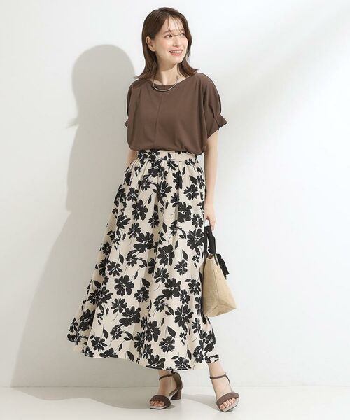 SHOO・LA・RUE / シューラルー Tシャツ | 【S-LL/ひんやり/UV/プチプラ】お袖タックで好印象 デザインTシャツ | 詳細29