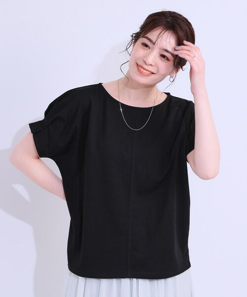 SHOO・LA・RUE / シューラルー Tシャツ | 【S-LL/ひんやり/UV/プチプラ】お袖タックで好印象 デザインTシャツ | 詳細8