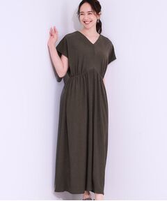 SHOO・LA・RUE / シューラルー ロング・マキシ丈ワンピース | 【前後2WAY】さらりと大人上品に 楊柳フレンチワンピース