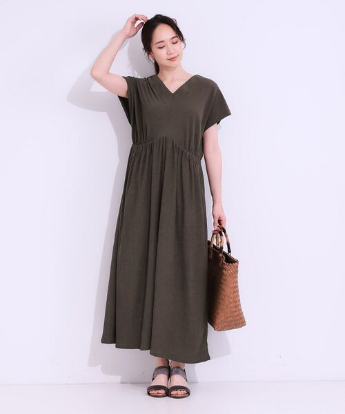 SHOO・LA・RUE / シューラルー ロング・マキシ丈ワンピース | 【前後2WAY】さらりと大人上品に 楊柳フレンチワンピース | 詳細12