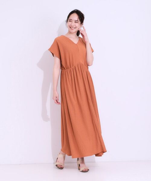 SHOO・LA・RUE / シューラルー ロング・マキシ丈ワンピース | 【前後2WAY】さらりと大人上品に 楊柳フレンチワンピース | 詳細15