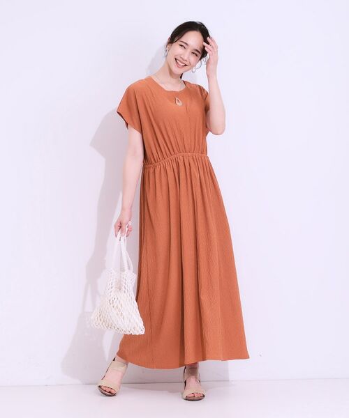 SHOO・LA・RUE / シューラルー ロング・マキシ丈ワンピース | 【前後2WAY】さらりと大人上品に 楊柳フレンチワンピース | 詳細17