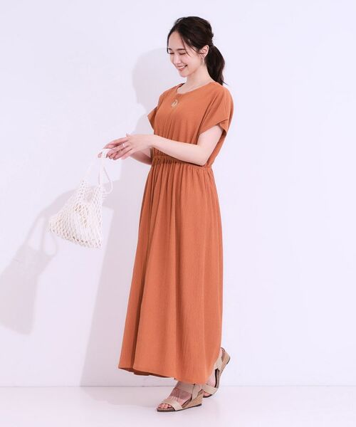 SHOO・LA・RUE / シューラルー ロング・マキシ丈ワンピース | 【前後2WAY】さらりと大人上品に 楊柳フレンチワンピース | 詳細18