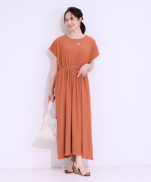 SHOO・LA・RUE / シューラルー ロング・マキシ丈ワンピース | 【前後2WAY】さらりと大人上品に 楊柳フレンチワンピース | 詳細20