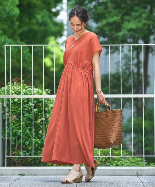 SHOO・LA・RUE / シューラルー ロング・マキシ丈ワンピース | 【前後2WAY】さらりと大人上品に 楊柳フレンチワンピース | 詳細28