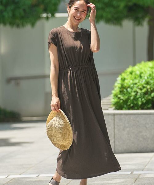 SHOO・LA・RUE / シューラルー ロング・マキシ丈ワンピース | 【前後2WAY】さらりと大人上品に 楊柳フレンチワンピース | 詳細29