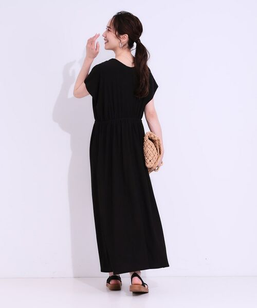 SHOO・LA・RUE / シューラルー ロング・マキシ丈ワンピース | 【前後2WAY】さらりと大人上品に 楊柳フレンチワンピース | 詳細3